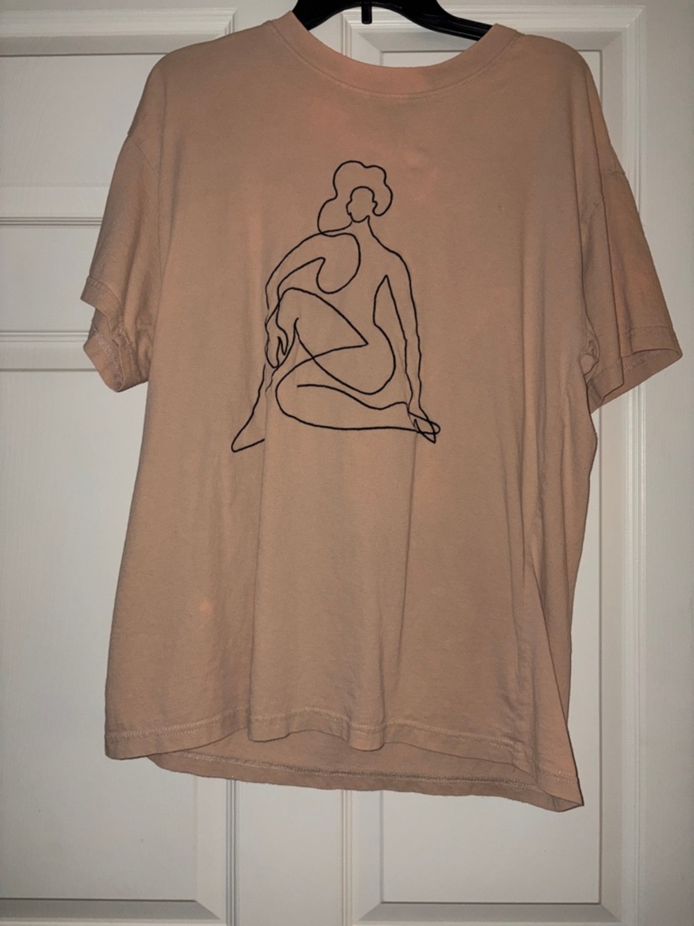 Forever 21 Peach Crewneck Tee